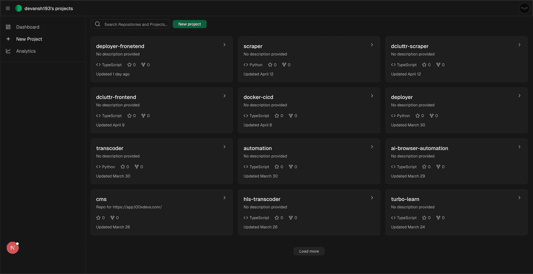 Sample UI 